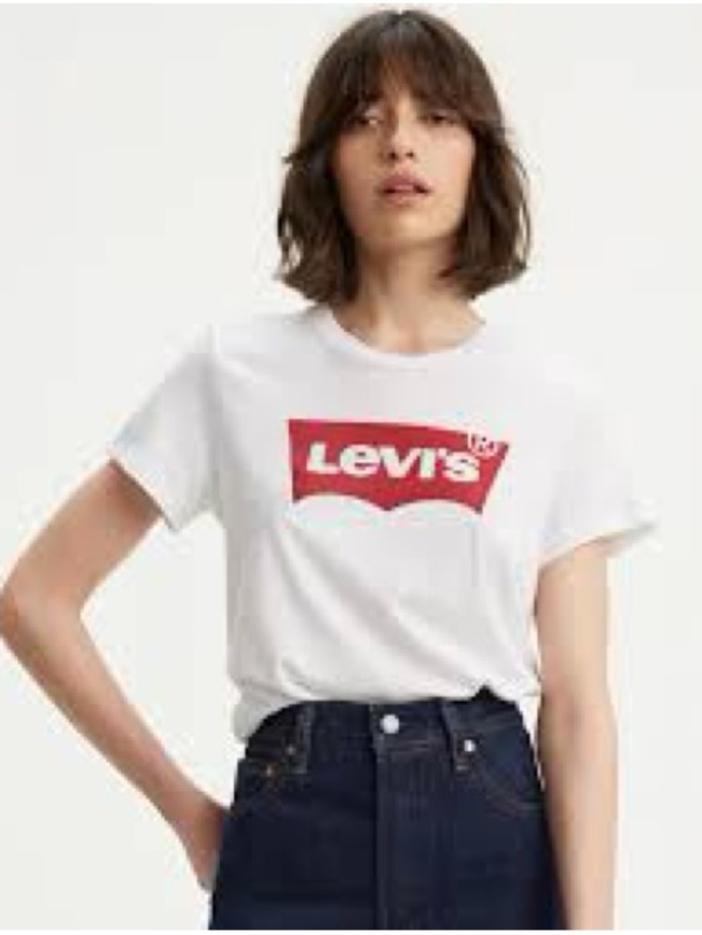 Levi’s Classic Batwing Logo Graphic T-Shirt White Short Sleeve Tee
